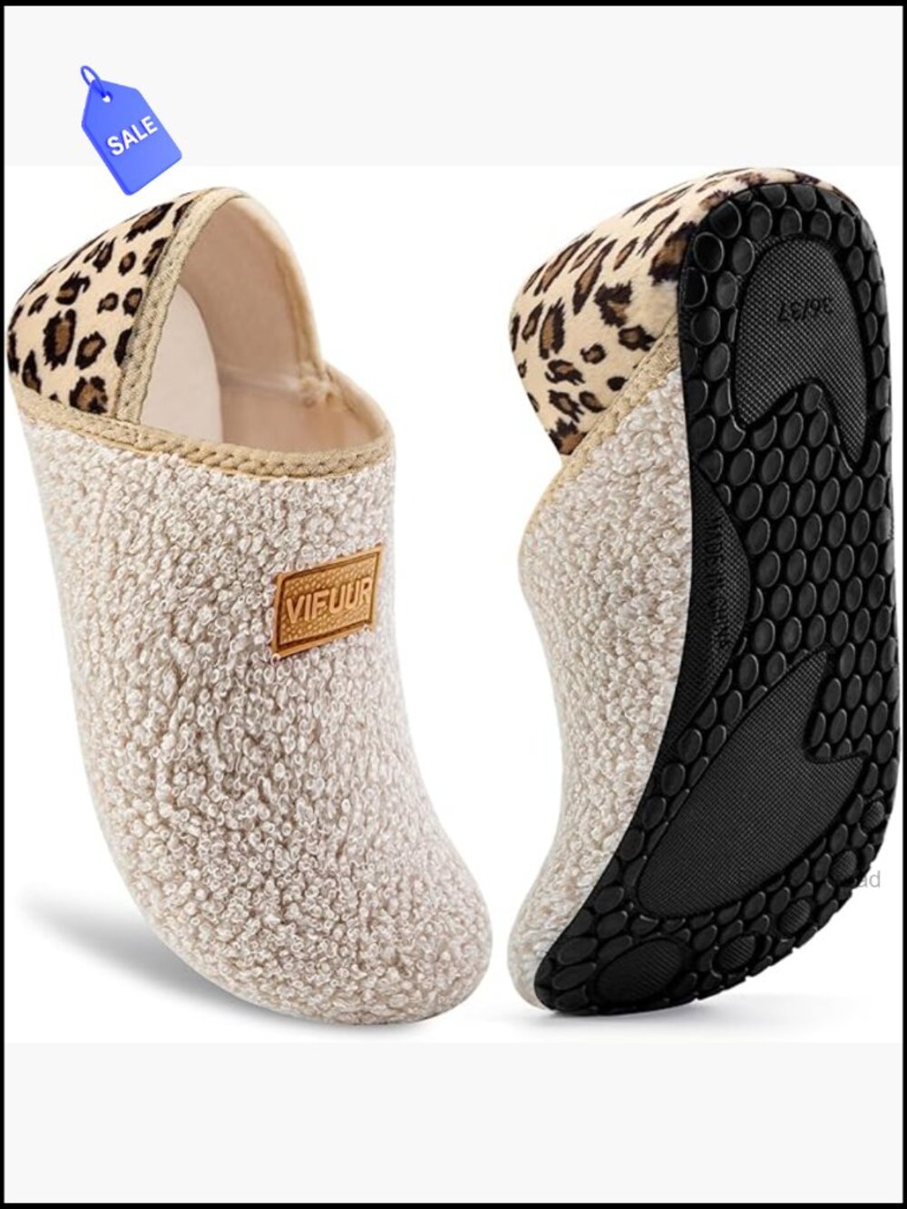 Cozy Fleece House Slippers for Women Men Non-Slip Indoor Travel